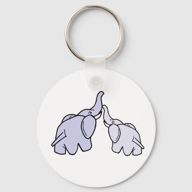 Elephants Key Ring (Front)