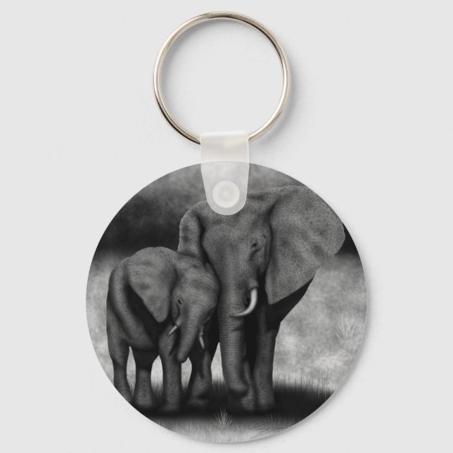 elephants key ring (Front)