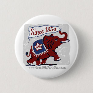 Elephants Kids Button