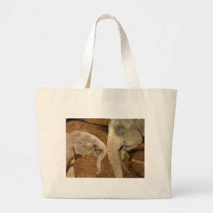 ELEPHANTS LARGE TOTE BAG