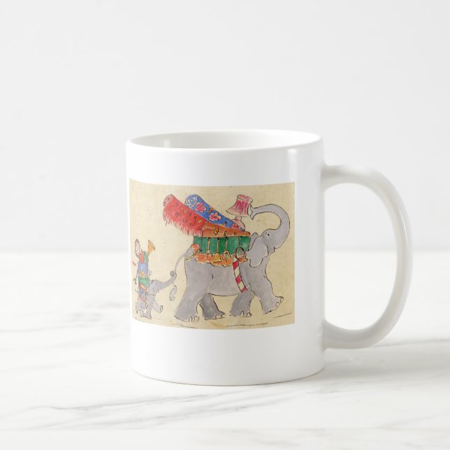 Elephants' Moving Day Coffee Mug (Right)