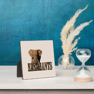 Elephants Name Made From Elephants, Plaque