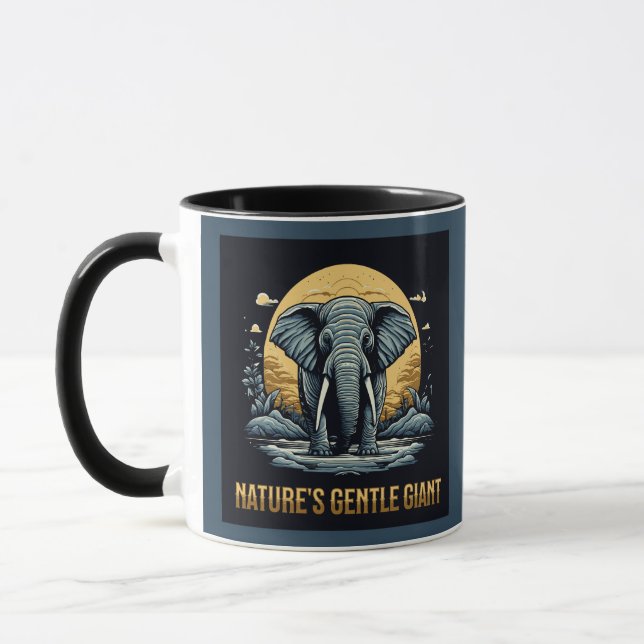 Elephants Nature's Gentle Giant Mug (Left)
