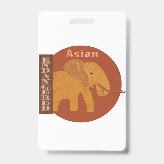 Elephants Need Our Help ID Badge (Front)