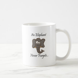 Elephants Never Forget Coffee Mug
