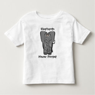 Elephants Never Forget - Customised Toddler T-Shirt