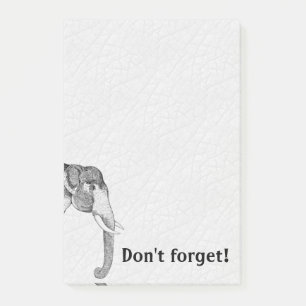 Elephants Never Forget Post It Notes