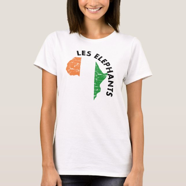 Elephants of Cote D' Ivoire T-Shirt (Front)