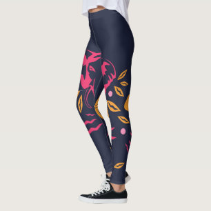 Elephants on Blue Leggings