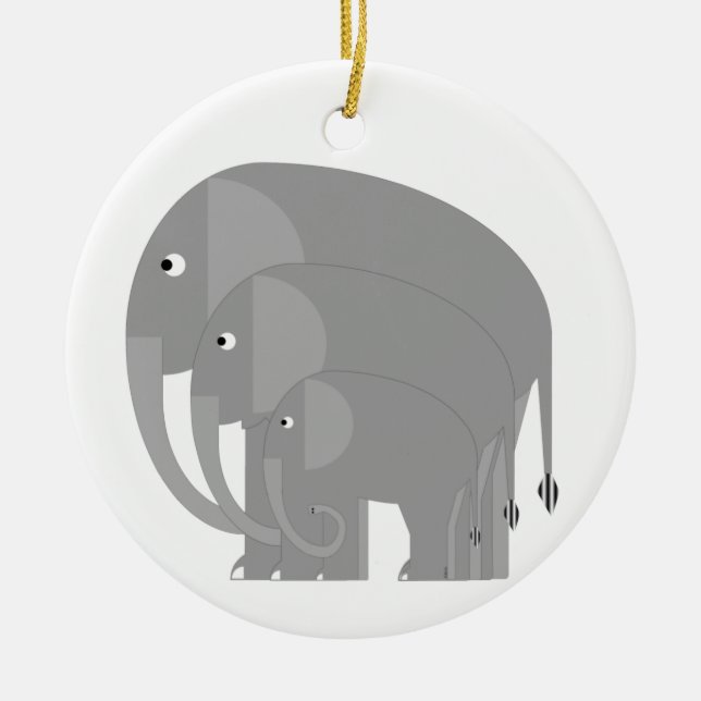 Elephants Ornament (Front)