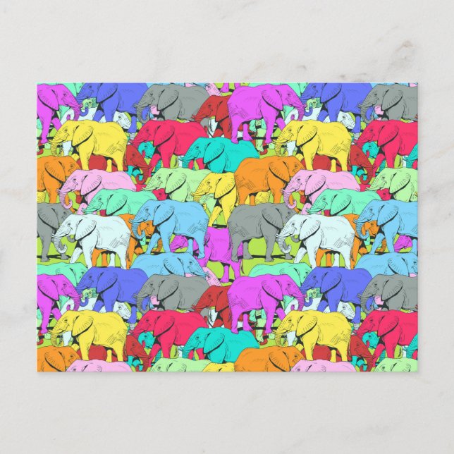 Elephants Parade Postcard (Front)