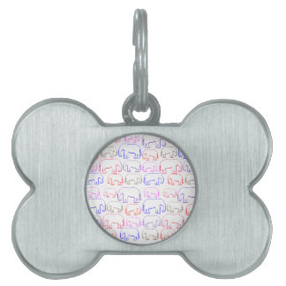 elephants pet name tag