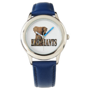 Elephants Picture Logo made from Elephants, Watch