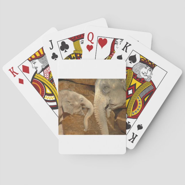 ELEPHANTS PLAYING CARDS (Back)