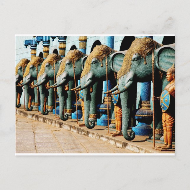 Elephants Postcard (Front)