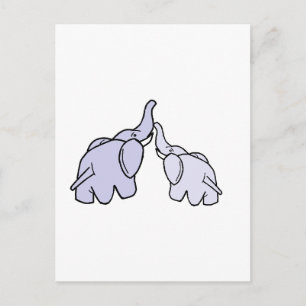 Elephants Postcard
