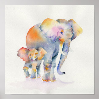 Elephants Poster