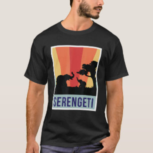 Elephants Safari National Park Serengeti Souvenir T-Shirt