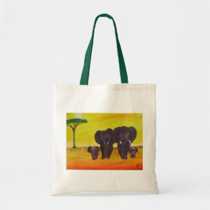 Elephants - shopper tote bag
