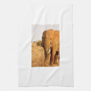 Elephants Tea Towel
