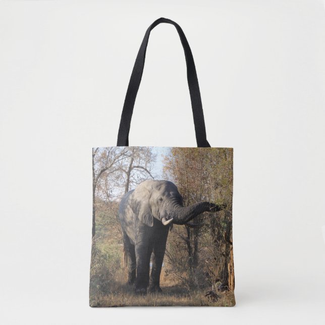 Elephants tote bag - different view front and back (Front)