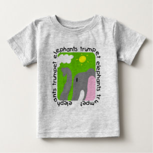 Elephants Trumpet Baby Romper T-Shirt