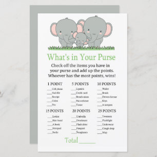 Elephants What's in your purse game