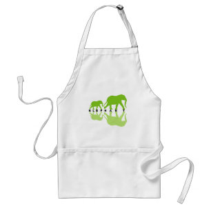 Elephants with Reflection Standard Apron