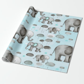 Elephants Wrapping Paper