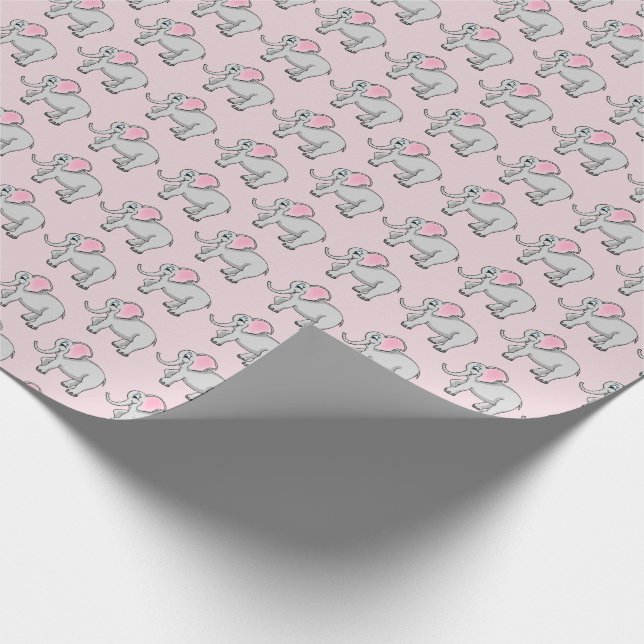 Elephants Wrapping Paper (Corner)
