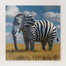 Elephant's Zebra Disguise