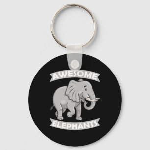 Elephants Zoo Circus Elephant Conservative  Key Ring