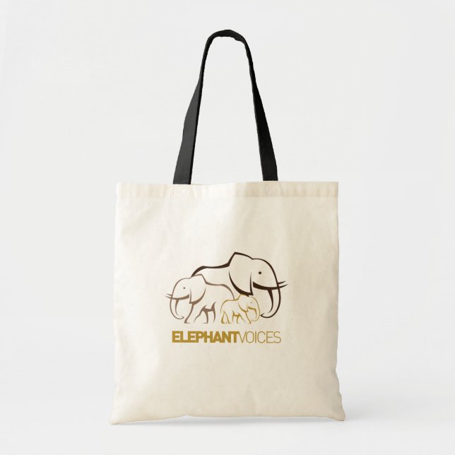 ElephantVoices Logo Tote Bag (Front)