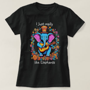 Elephonic Ruler I really like elephants T-Shirt