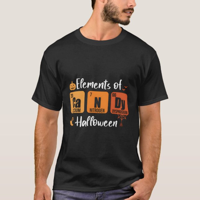 Elets Of Candy Halloween Sweets Chemist T-Shirt (Front)