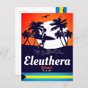 Eleuthera Island Bahamas Vintage Souvenirs Postcard
