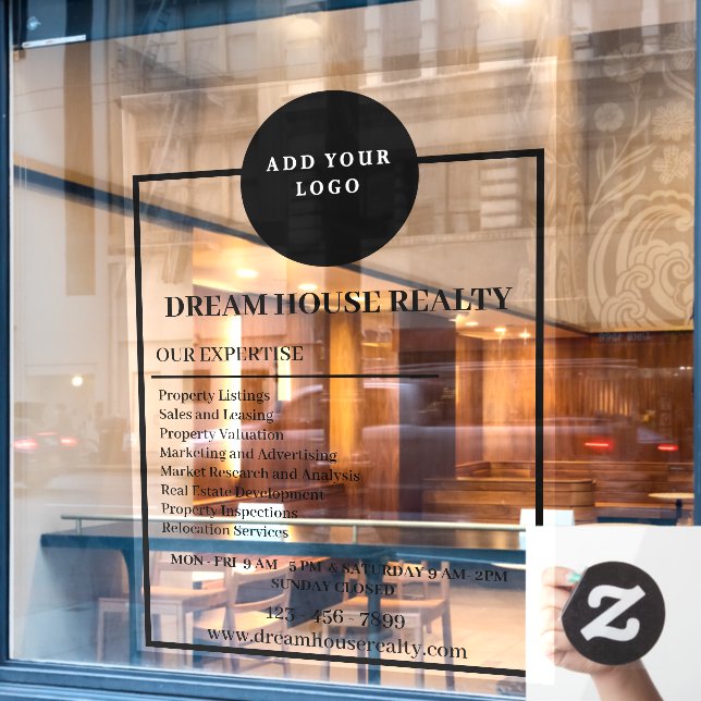 Elevate Your Brand With Real Estate Window Decals (Cafe Window)