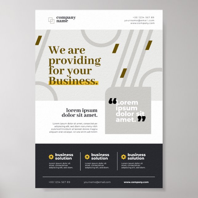 Elevate Your Business Today! Poster (Front)