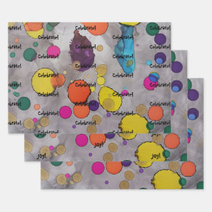 Elevate your Celebration with colourful whimsy!  Wrapping Paper Sheet