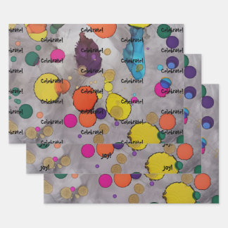 Elevate your Celebration with colourful whimsy! Wrapping Paper Sheet