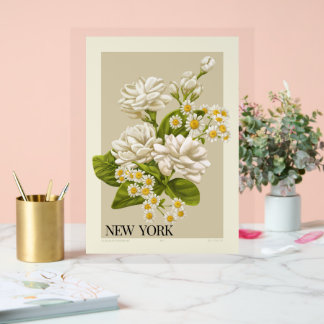 Elevate Your Décor with Flowers NEW YORK POSTER