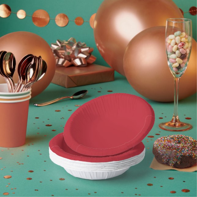 Elevate Your Design a Red Background and White  Paper Plate (Multi)