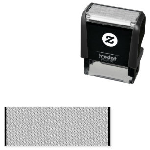 Elevate Your Design a Red Background and White Self-inking Stamp
