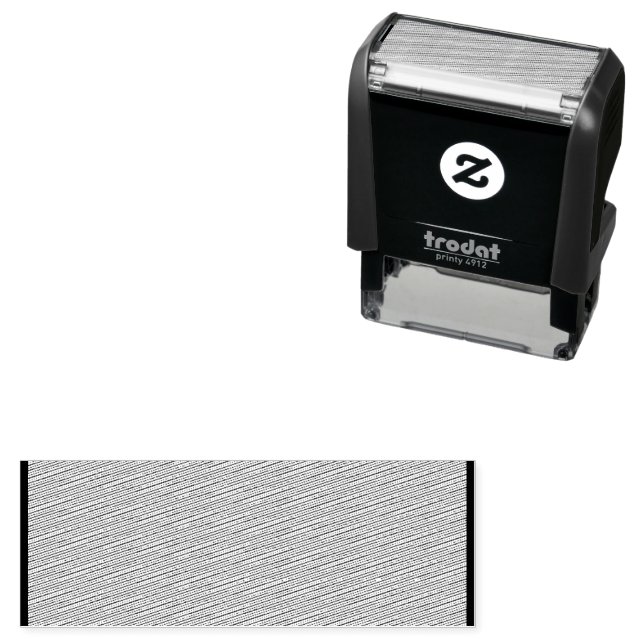 Elevate Your Design a Red Background and White  Self-inking Stamp (In Situ)