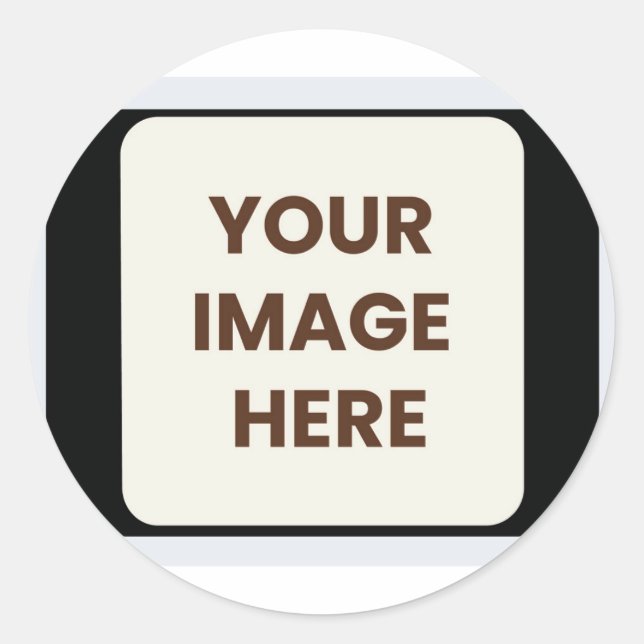 Elevate Your Design Game with ClassicRound Sticker (Front)