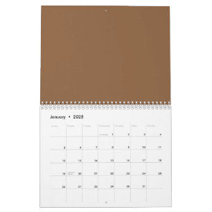 Elevate Your Design with a Brown Background Calendar