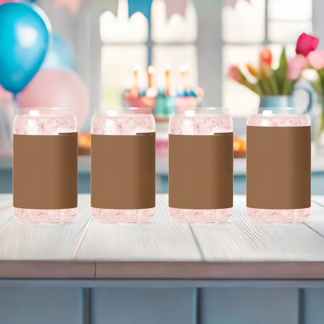 Elevate Your Design with a Brown Background Can Glass (Insitu (Baby Shower))