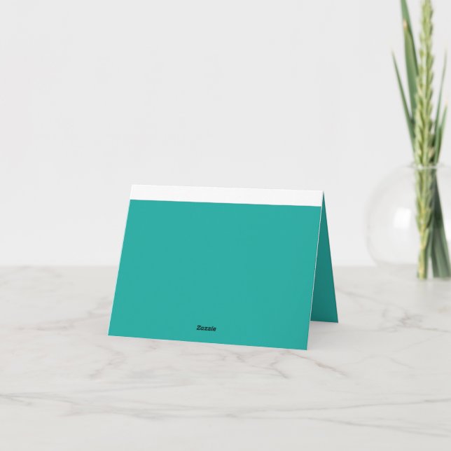 Elevate Your Design with a Green Background  Thank You Card (Back)