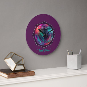 Elevate Your Inner Sparkle Large Clock