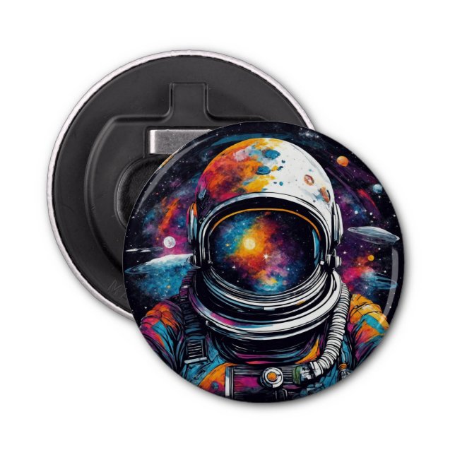 Elevate Your Ride to the Stars: Cosmic Voyage Bottle Opener (Front)